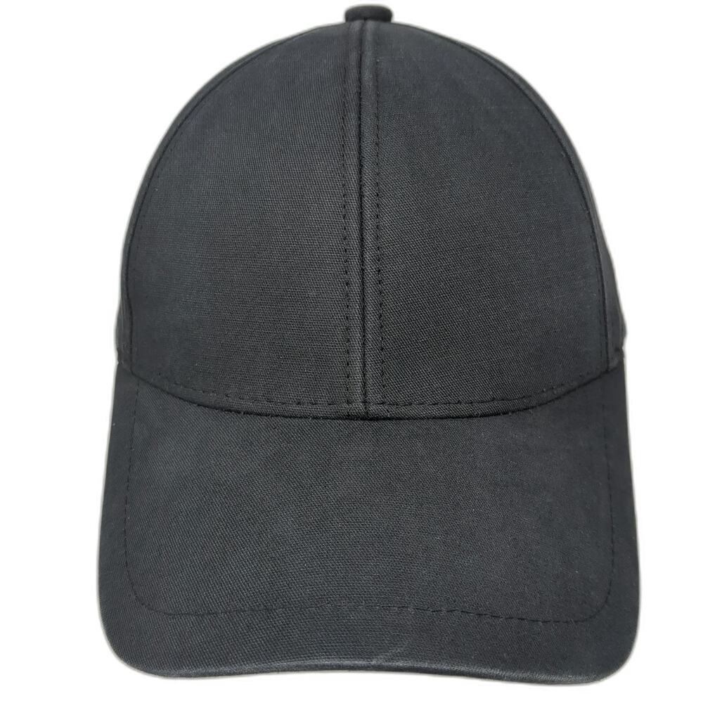 Wyeth Baseball Cap Black One Size Adjustable Cotton Slideback Blank Plain Hat